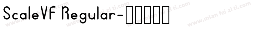 ScaleVF Regular字体转换